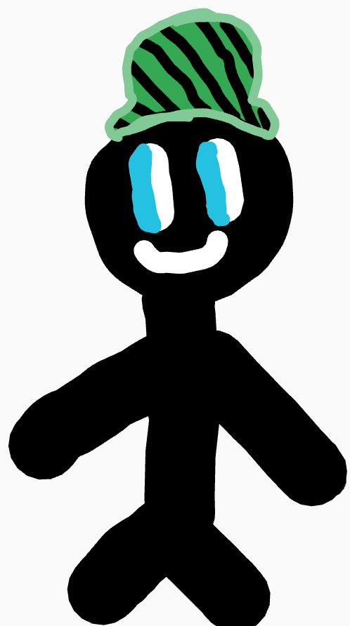 my drawing of a stick man.